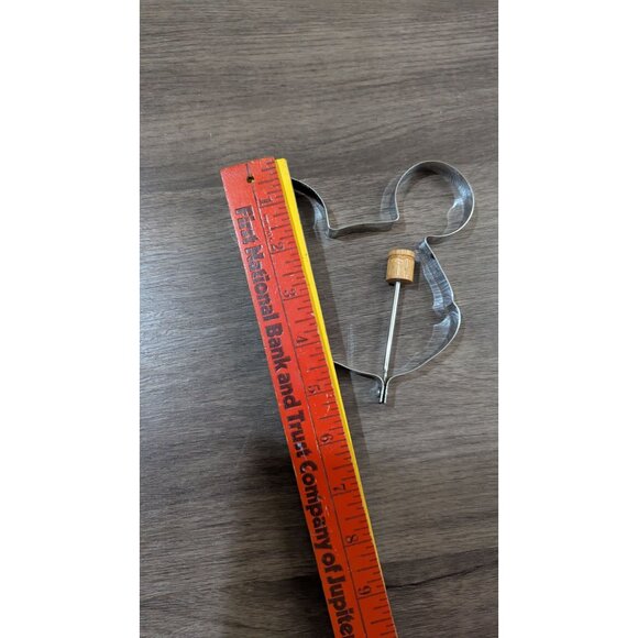 Mickey Mouse Metal Mold with Handle-Pancakes-Cookies-Eggs-5" Wide - Picture 5 of 5